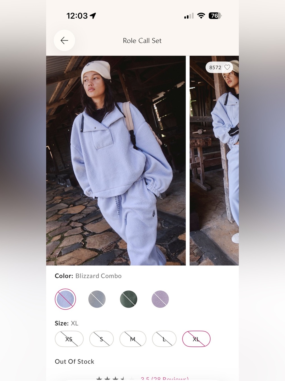 Free People Roll Call Set in Blizzard Combo